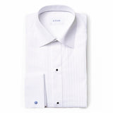 Eton Men's Slim-Fit White Plissé Tuxedo Shirt  631570510/0310 00