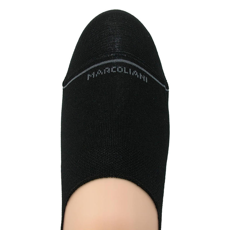 Marcoliani Men's Pima Cotton Solid Invisible Touch Socks - Black