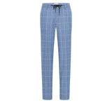 Blue Industry Windowpane Check Patch Pocket Stretch Suit - Blue
