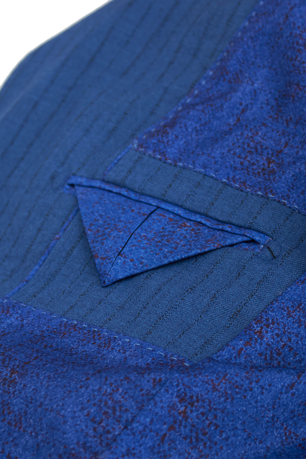 T.O. Collection Boys' Slim Fit Suit - Blue with Blue Stripe