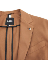 BOSS Men's Slim-Fit Jacket in Performance-Stretch Fabric in Rust Orange  50468918-260