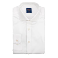SL10 Boys' 100% Cotton Slim-fit Wrinkle-Free White Dress Shirt