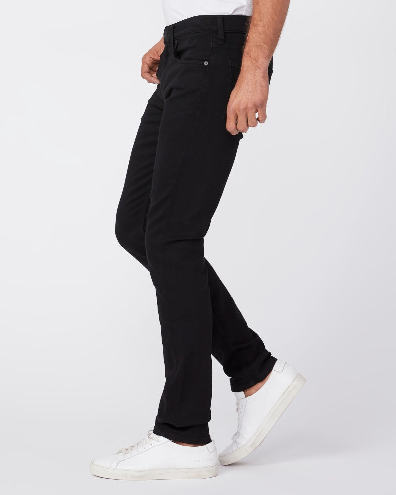 PAIGE Lennox Slim Fit Jeans in Black Shadow