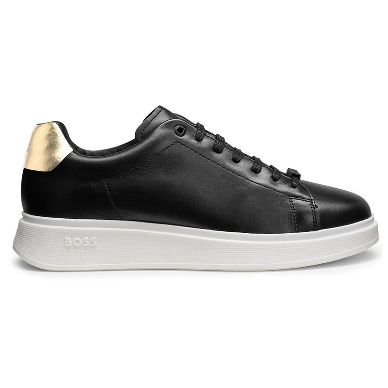 BOSS Men's Bulton Trainers in Black, White and Gold  50487257-007