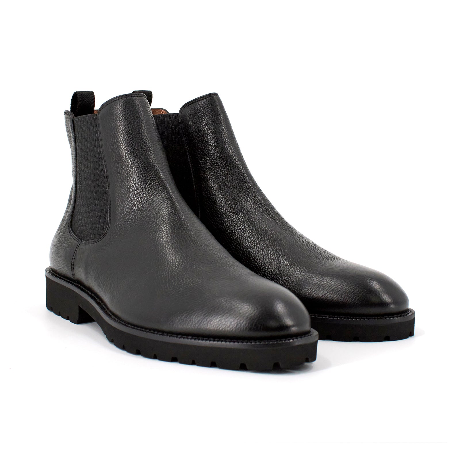 Boss Men s Edenlug Leather Chelsea Boots in Black 9