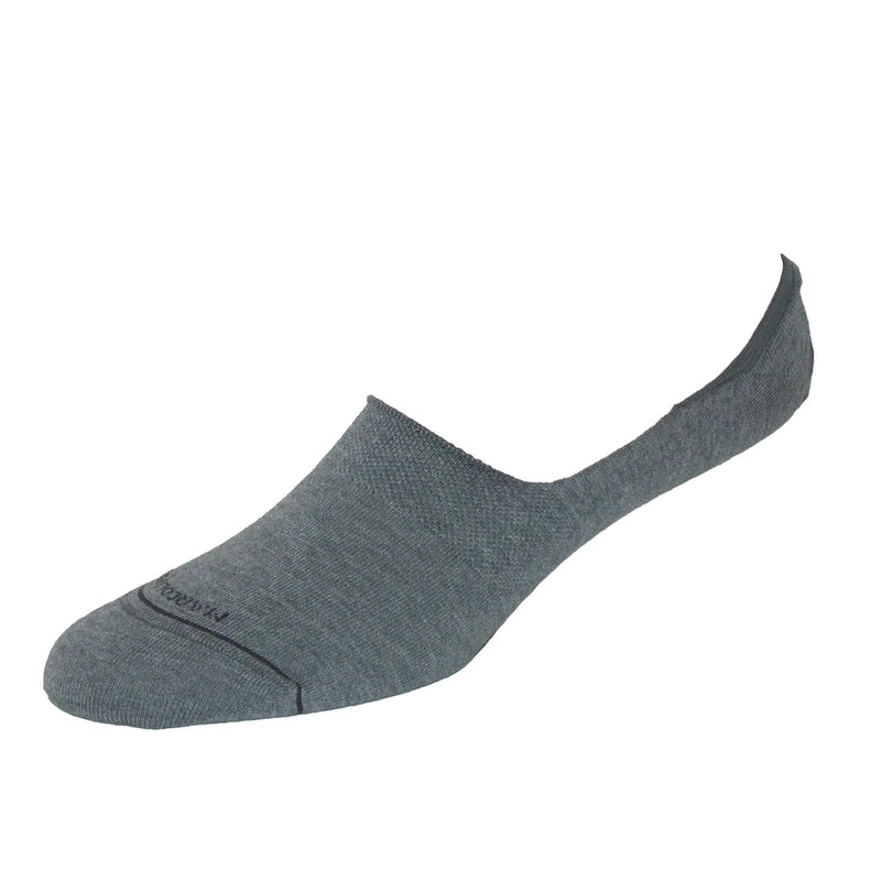 Marcoliani Men's Pima Cotton Solid Invisible Touch Socks - Flannel Grey 3