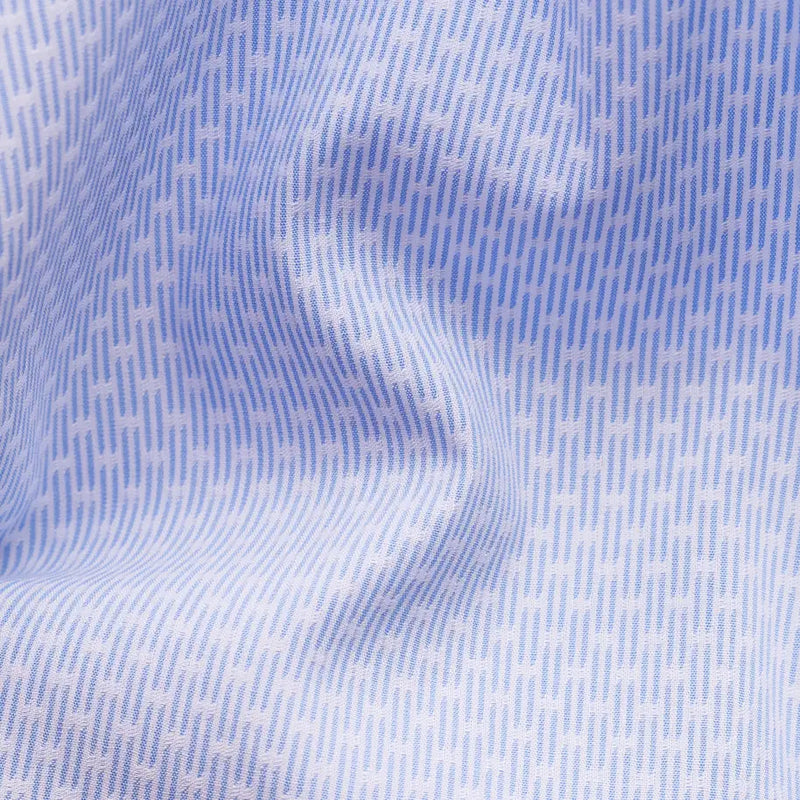 Eton Men's Light Blue Twill Shirt – Semi Solid