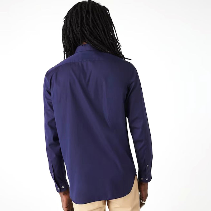 Lacoste Men's Regular Fit 100% Cotton Shirt in Purple
