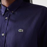 Lacoste Men's Regular Fit 100% Cotton Shirt in Purple  CH2933-51-166
