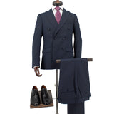 Fabio Paoloni Double-Breasted Suit in Navy
