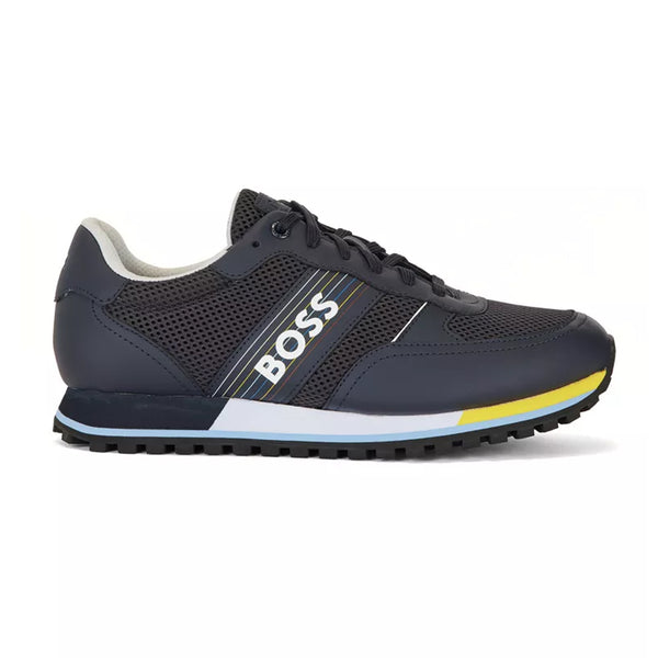BOSS Men's Parkour-L Running-Inspired Trainers with Seasonal Logo Stripe  50474717-474