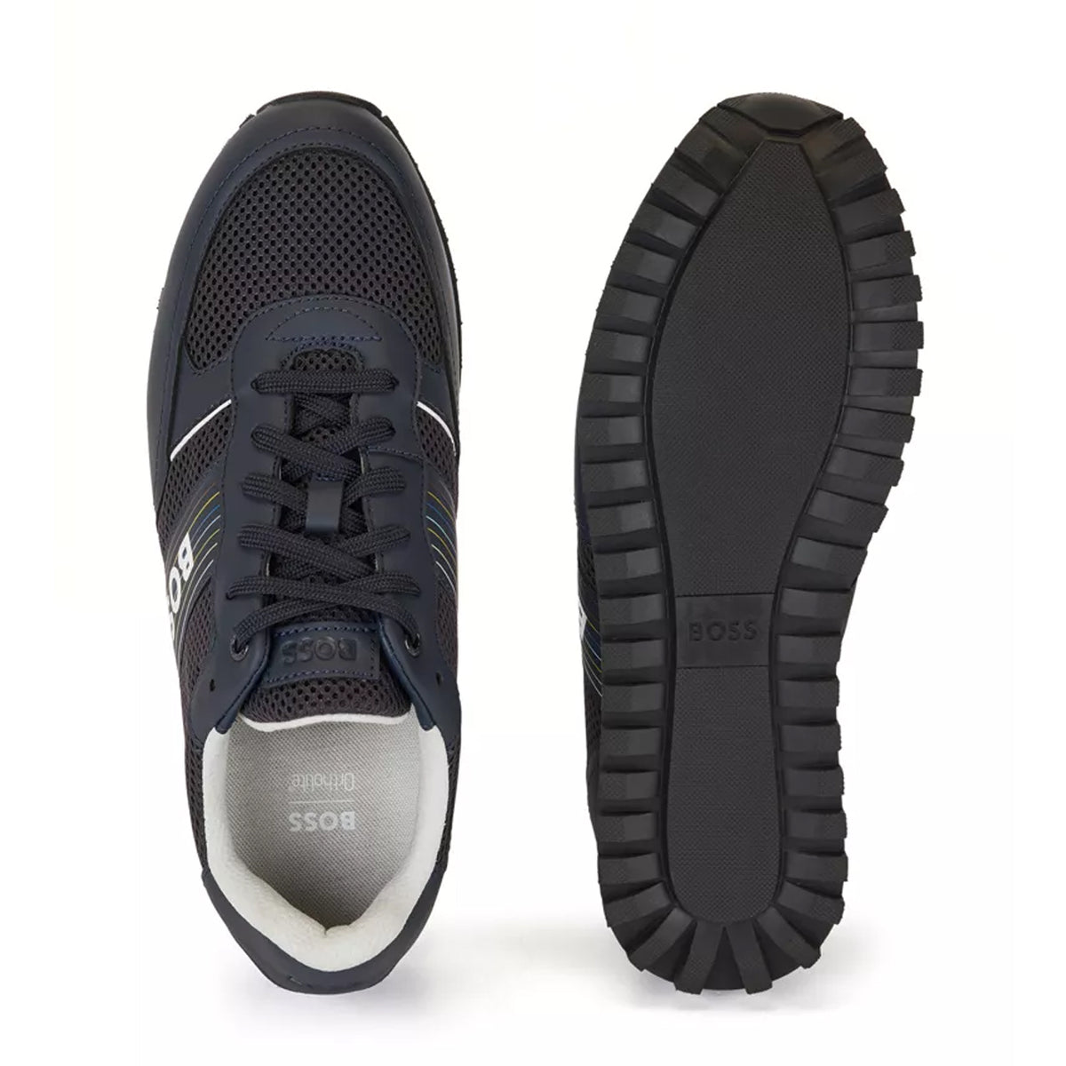 BOSS Men's Parkour-L Running-Inspired Trainers with Seasonal Logo