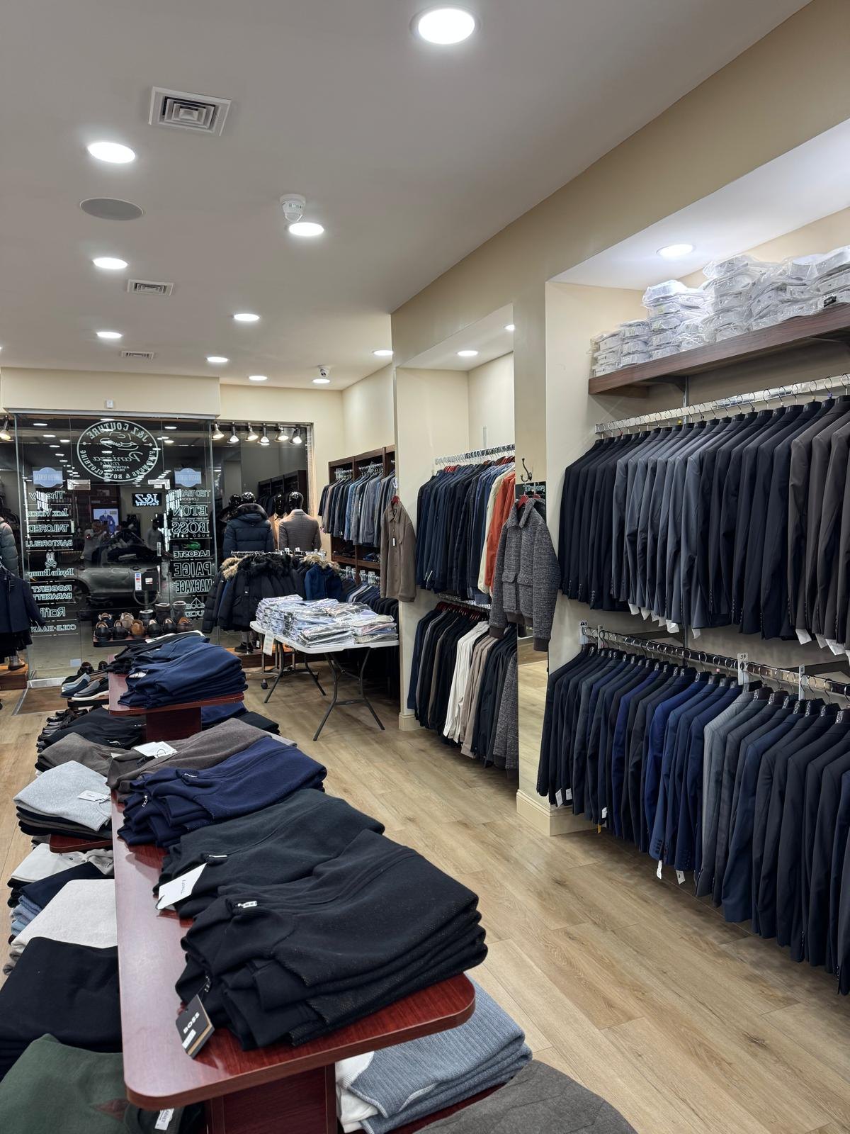 Suits near the entrance